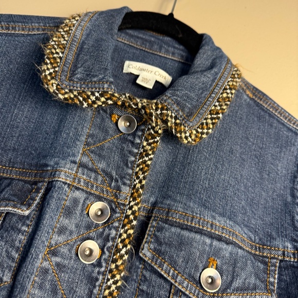 Coldwater Creek Denim Jacket with Decorative Trim P12, UGC - Picture 6 of 11